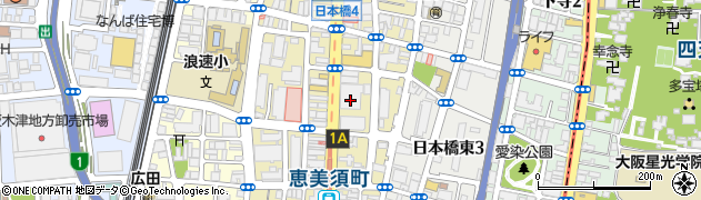 株式会社オフィスバスターズなんば　日本橋店周辺の地図