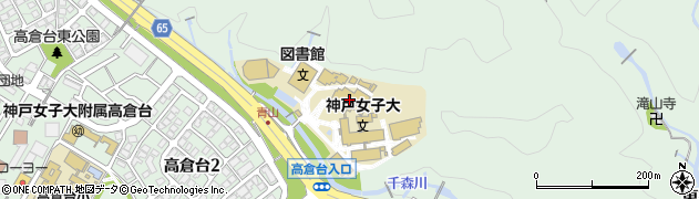 神戸女子大学　須磨キャンパス周辺の地図
