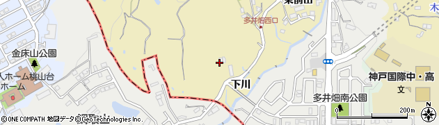 兵庫県神戸市須磨区多井畑（弓場谷）周辺の地図
