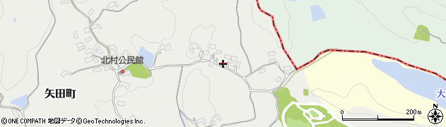 奈良県大和郡山市矢田町1221周辺の地図