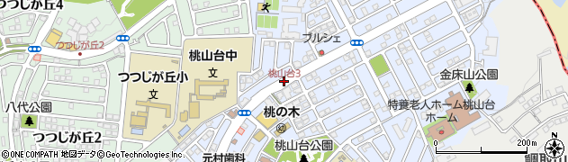 桃山台3周辺の地図