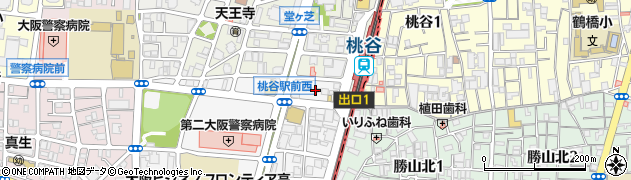 あけぼの薬局　桃谷店周辺の地図