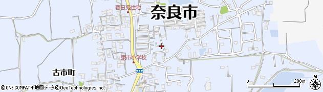 奈良県奈良市光ヶ丘周辺の地図