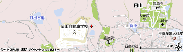 岡山自動車学校周辺の地図