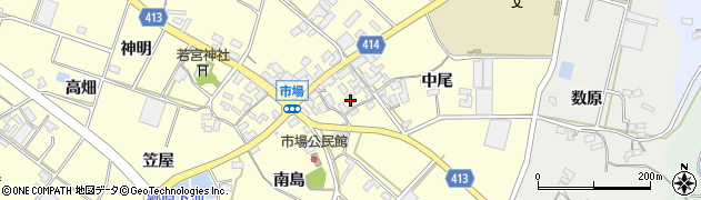 愛知県田原市神戸町（山畑）周辺の地図
