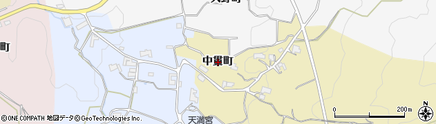 奈良県奈良市中貫町周辺の地図