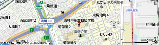 西神戸朝鮮初級学校周辺の地図