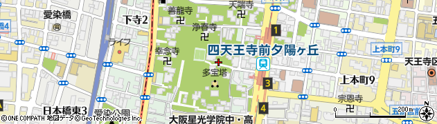 大阪府大阪市天王寺区夕陽丘町周辺の地図