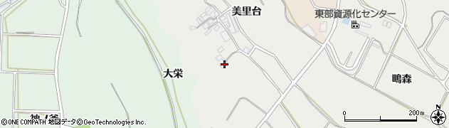 愛知県田原市相川町美里台362周辺の地図