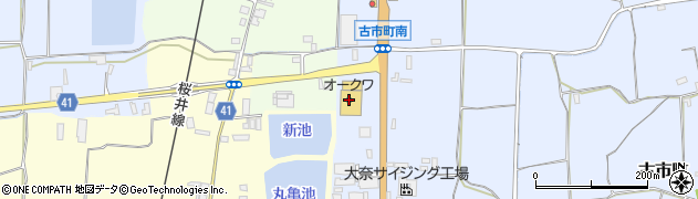 オークワ奈良古市店周辺の地図