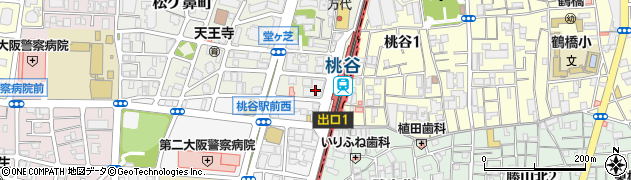 ローソンＪＲ桃谷駅前店周辺の地図