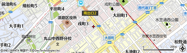 明治安田生命保険相互会社　神戸支社須磨営業所周辺の地図