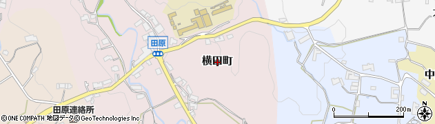 奈良県奈良市横田町周辺の地図