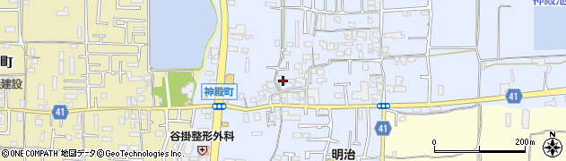 奈良県奈良市神殿町505周辺の地図