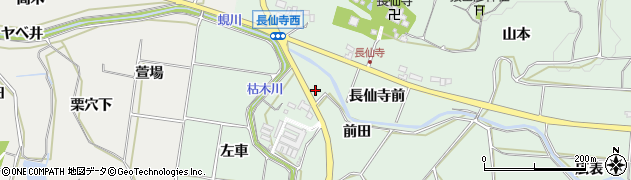 愛知県田原市六連町前田周辺の地図