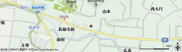 愛知県田原市六連町山本周辺の地図
