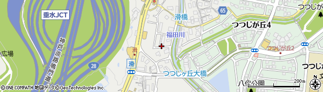 名谷寺池公園周辺の地図