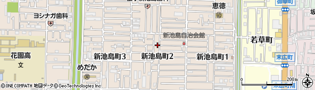 大阪府東大阪市新池島町周辺の地図