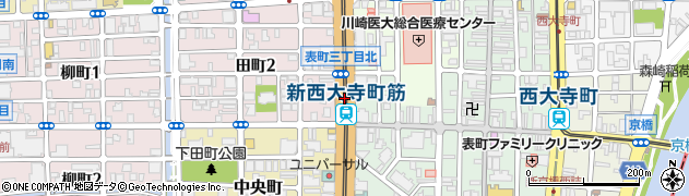 新西大寺町筋周辺の地図
