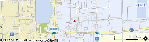 奈良県奈良市神殿町459周辺の地図