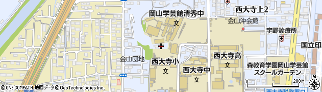 岡山学芸館高等学校　さくら寮周辺の地図