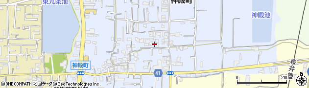 奈良県奈良市神殿町490周辺の地図