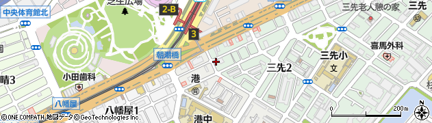 セブンイレブン大阪三先２丁目店周辺の地図