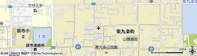 奈良県奈良市東九条町周辺の地図