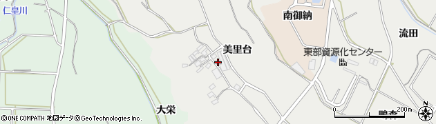愛知県田原市相川町美里台9周辺の地図