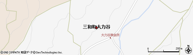 広島県三次市三和町大力谷周辺の地図