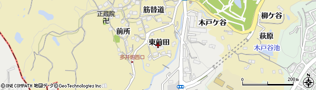 兵庫県神戸市須磨区多井畑東前田4周辺の地図