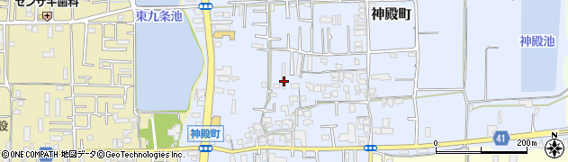 奈良県奈良市神殿町464周辺の地図
