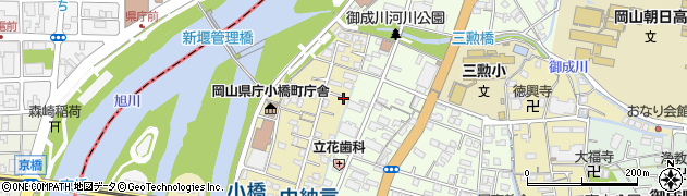 岡山県岡山市中区小橋町1丁目周辺の地図