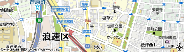 ＥＮＥＯＳセルフ芦原橋エコ・ステーションＳＳ周辺の地図
