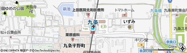 奈良県大和郡山市周辺の地図