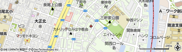 中尾学習塾　本校周辺の地図