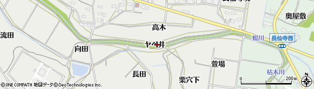愛知県田原市相川町ヤベ井周辺の地図