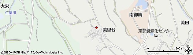 愛知県田原市相川町美里台5周辺の地図