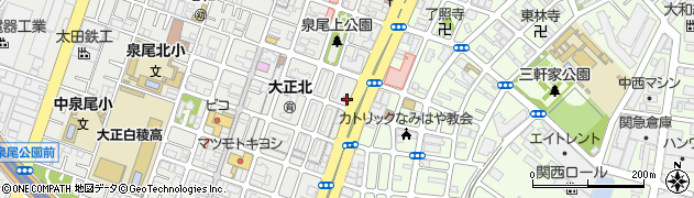 大阪府大阪市大正区泉尾2丁目1-4周辺の地図