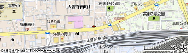 吉野家 岡山大安寺店周辺の地図