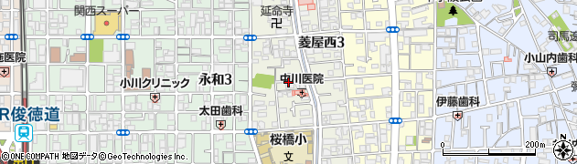 大阪府東大阪市菱屋西周辺の地図