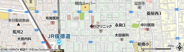 東大阪市役所　教育委員会学校教育部教育センター周辺の地図