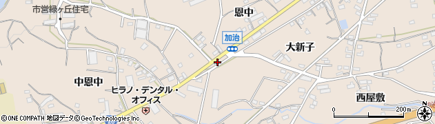 岡田理容店周辺の地図