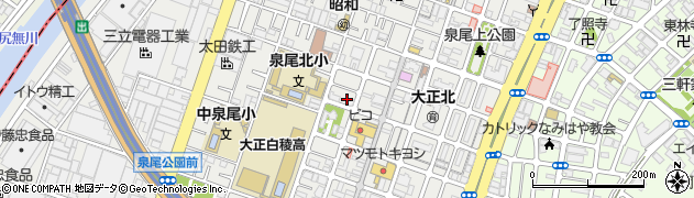大阪府大阪市大正区泉尾2丁目周辺の地図
