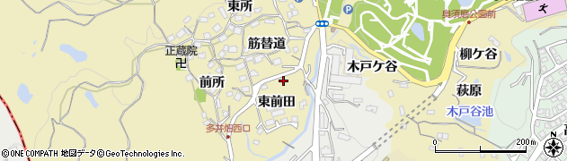 兵庫県神戸市須磨区多井畑東前田19周辺の地図