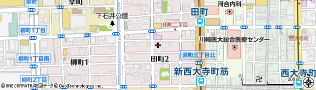 田町温泉周辺の地図