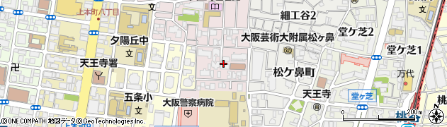 大阪府大阪市天王寺区北山町9周辺の地図