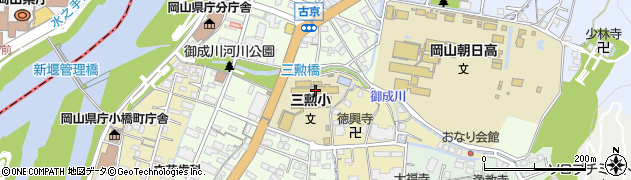 岡山市立三勲小学校周辺の地図