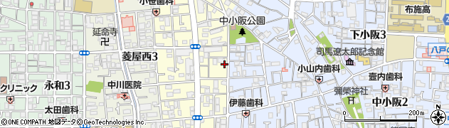 大阪府東大阪市小阪本町2丁目2-14周辺の地図