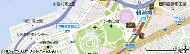 Ａｓｕｅアリーナ大阪　サブアリーナ周辺の地図